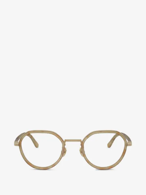 Giorgio Armani lentes con armazón redonda estilo carey