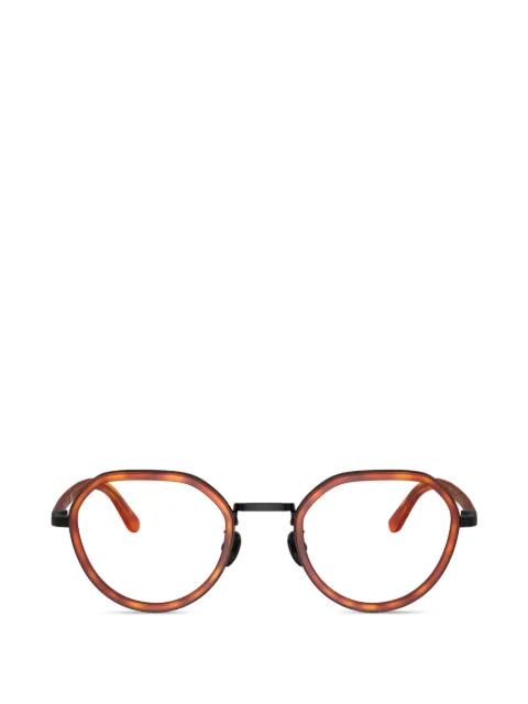 Giorgio Armani round-frame tortoiseshell glasses
