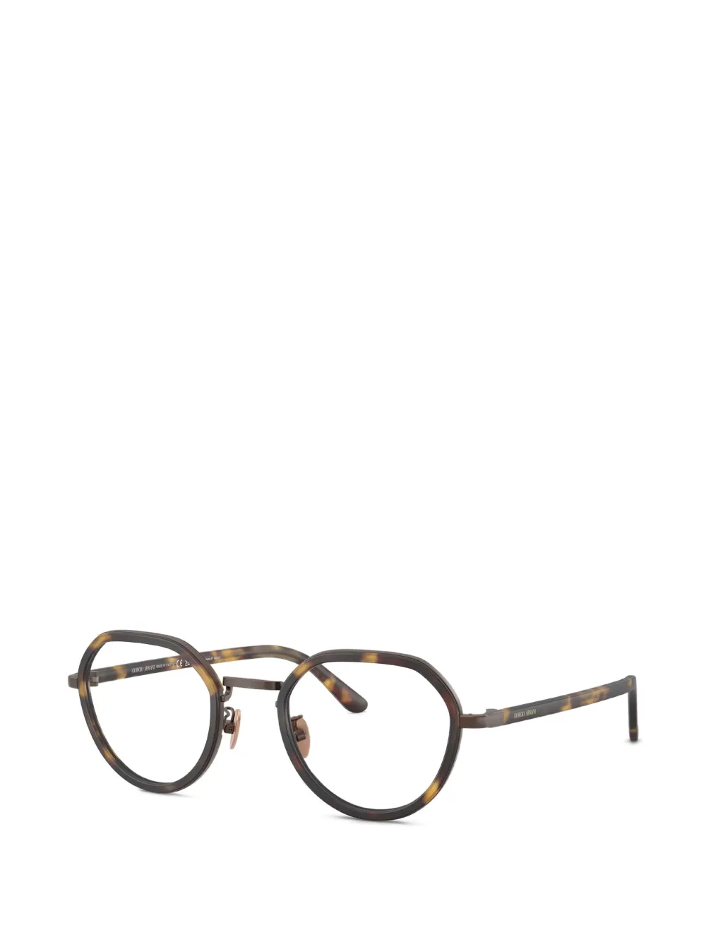 Giorgio Armani Bril met rond montuur Geel