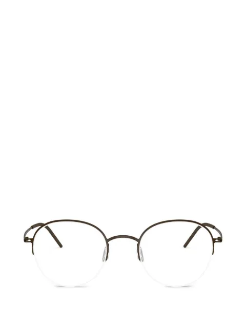 Giorgio Armani two-tone round glasses