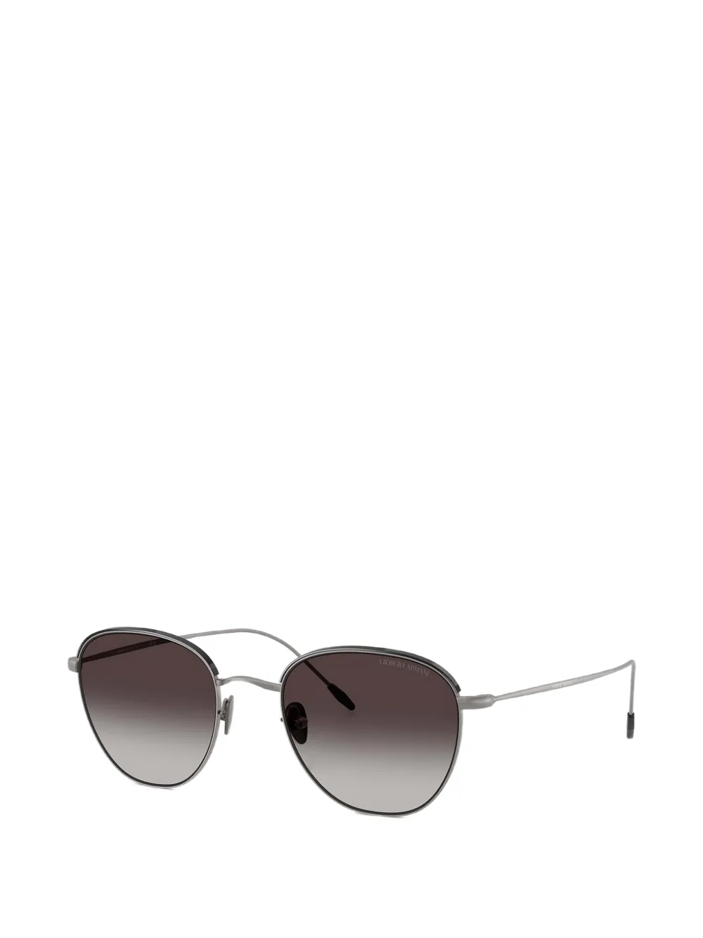 Giorgio Armani Zonnebril met rond montuur Zilver