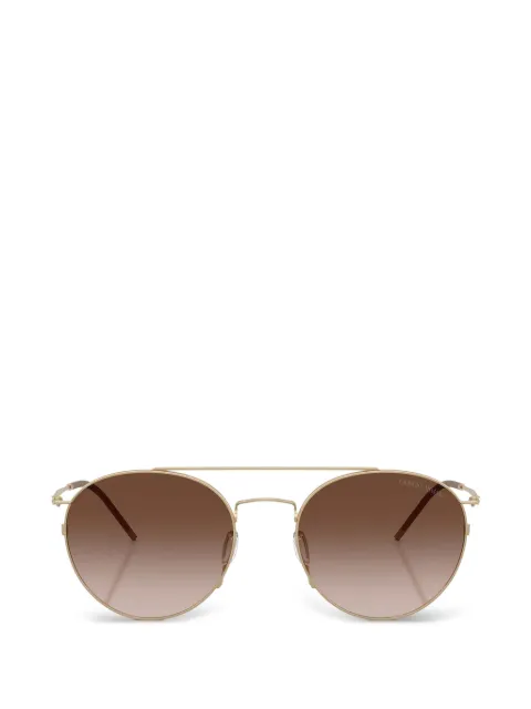 Giorgio Armani double-bridge round sunglasses