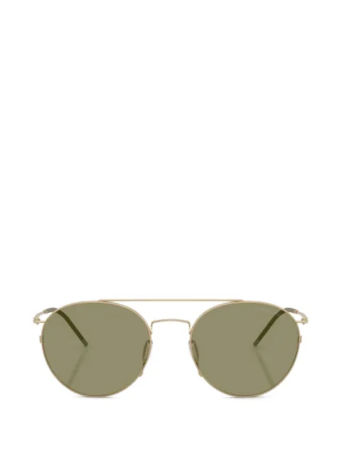 Giorgio Armani double-bridge round sunglasses