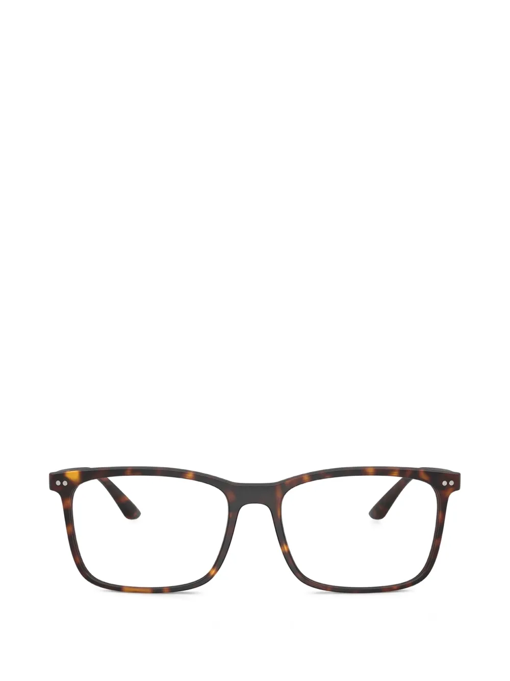 Giorgio Armani square-frame glasses - Braun