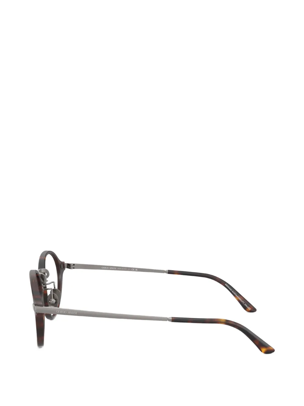Giorgio Armani Bril met rond montuur Bruin