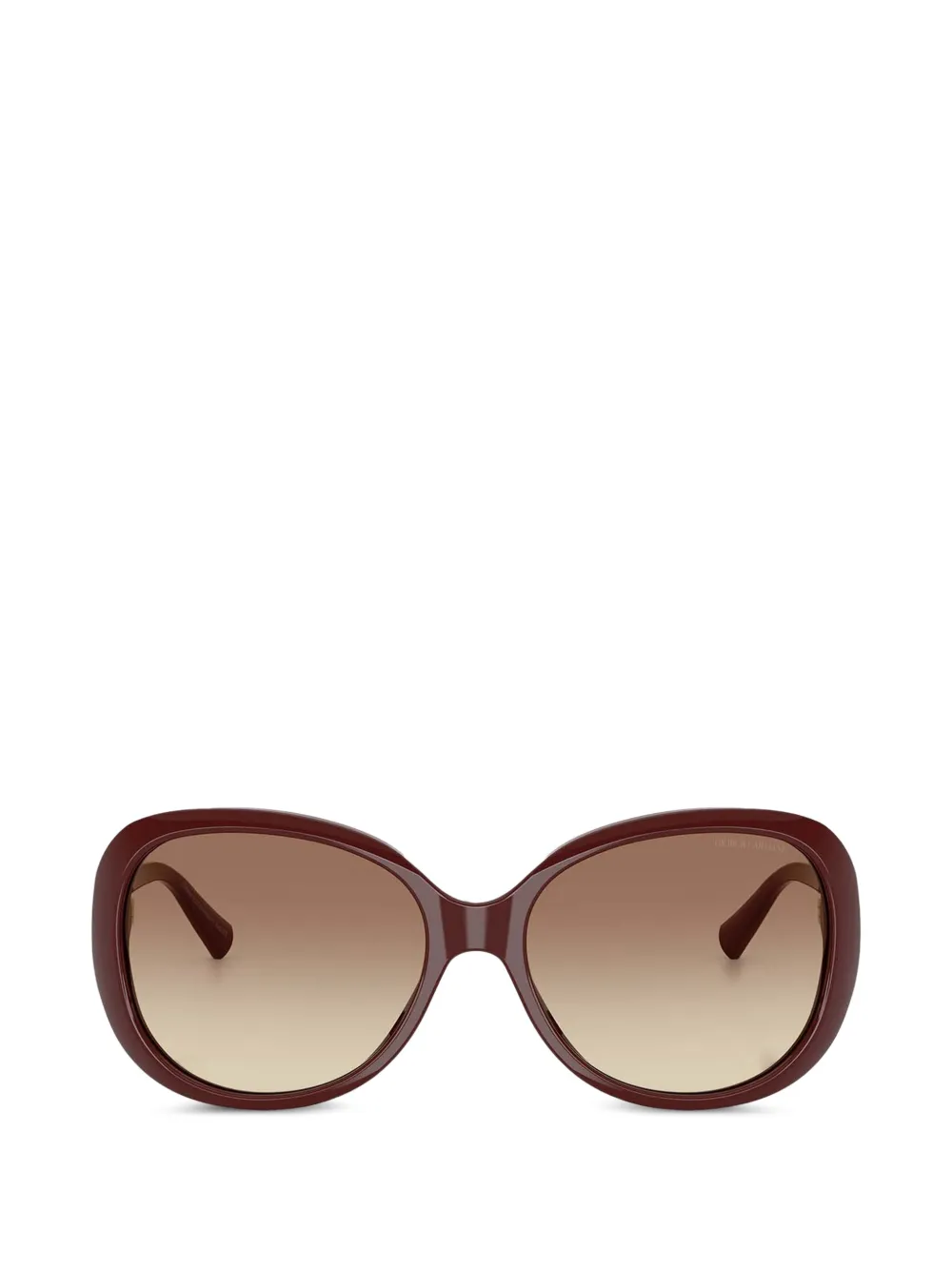 Giorgio Armani oversized-frame sunglasses - Rosso