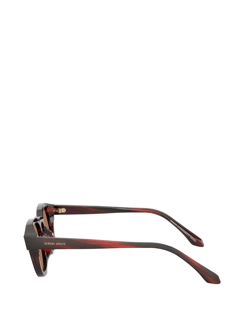 Giorgio Armani Zonnebril met rond montuur Rood