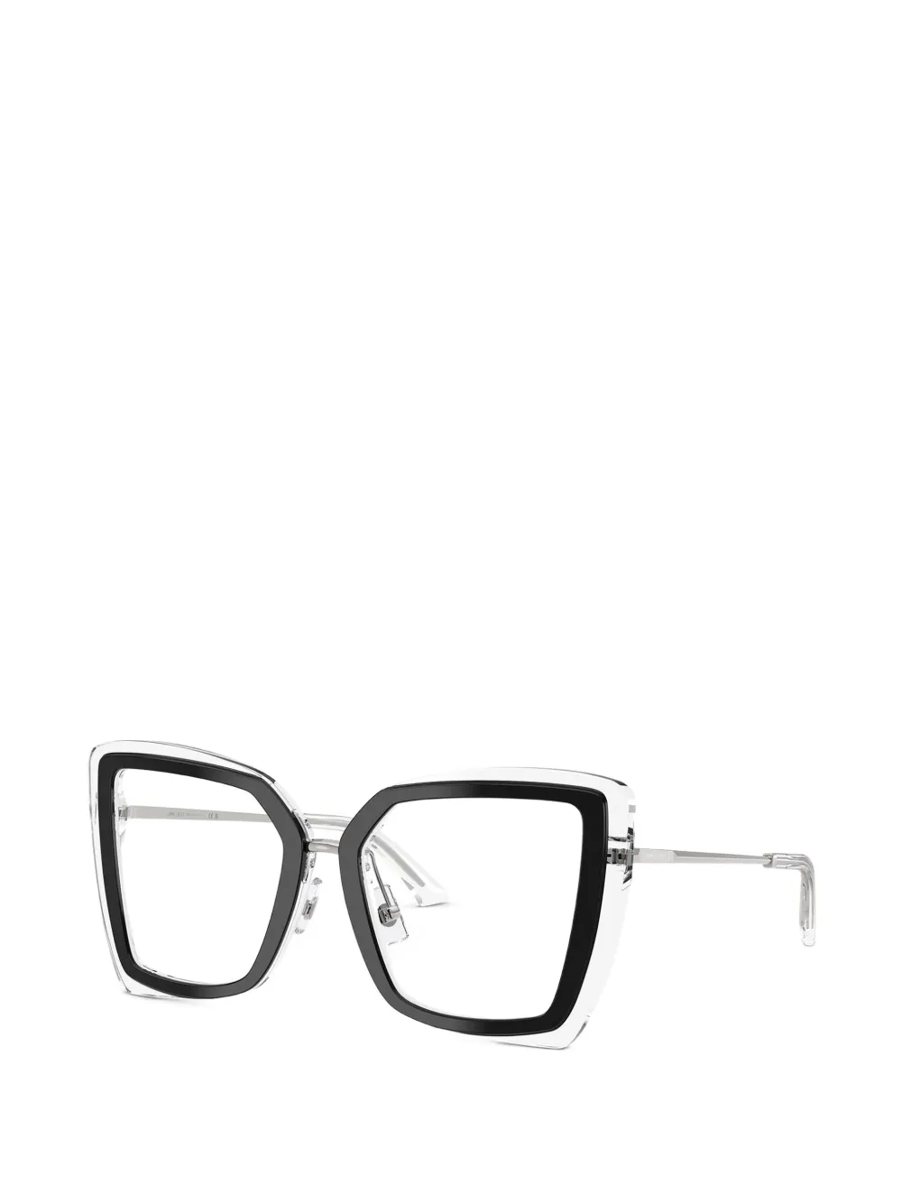 Jimmy Choo Eyewear Bril met geometrisch montuur Zwart
