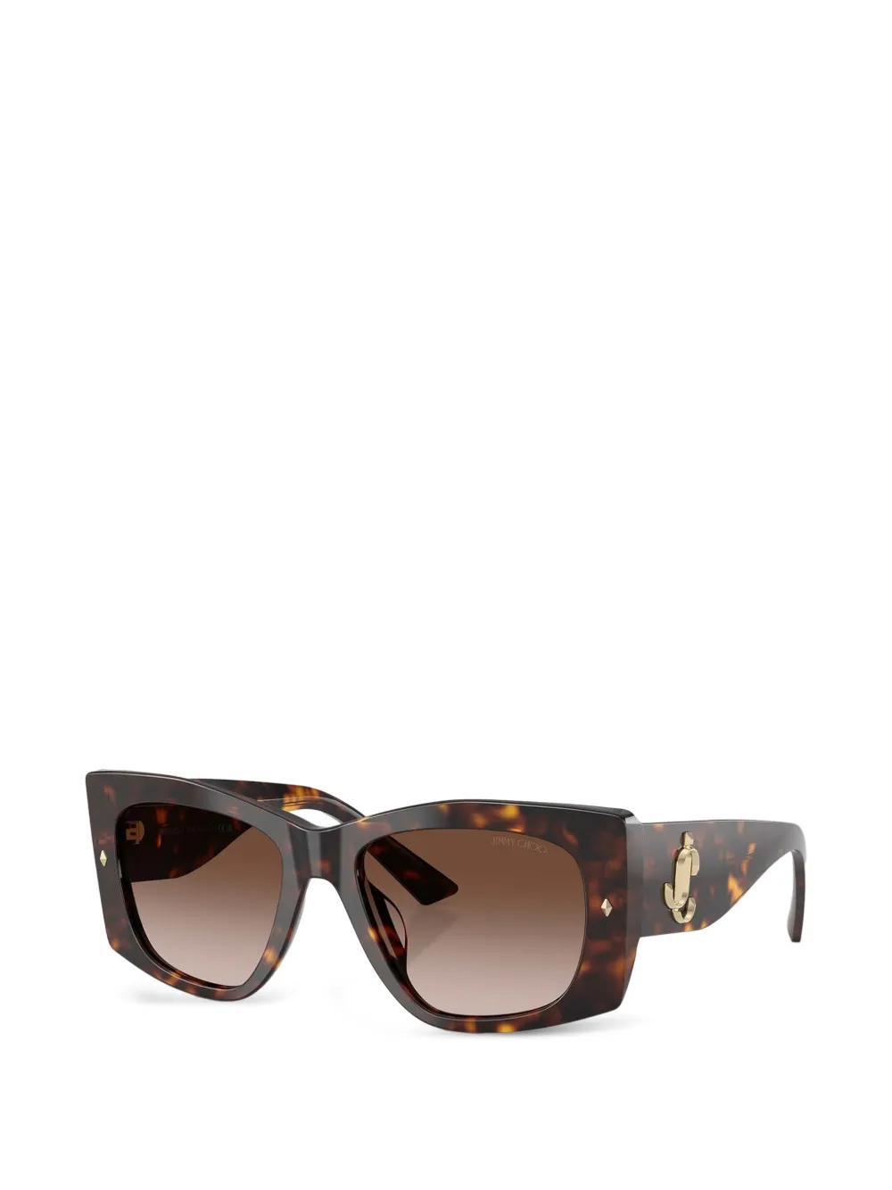 Jimmy Choo Eyewear Gabi zonnebril met logo Bruin