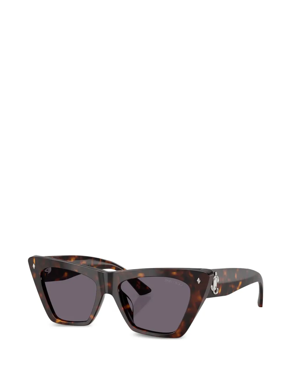 Jimmy Choo Eyewear Lou zonnebril met cat-eye montuur Bruin
