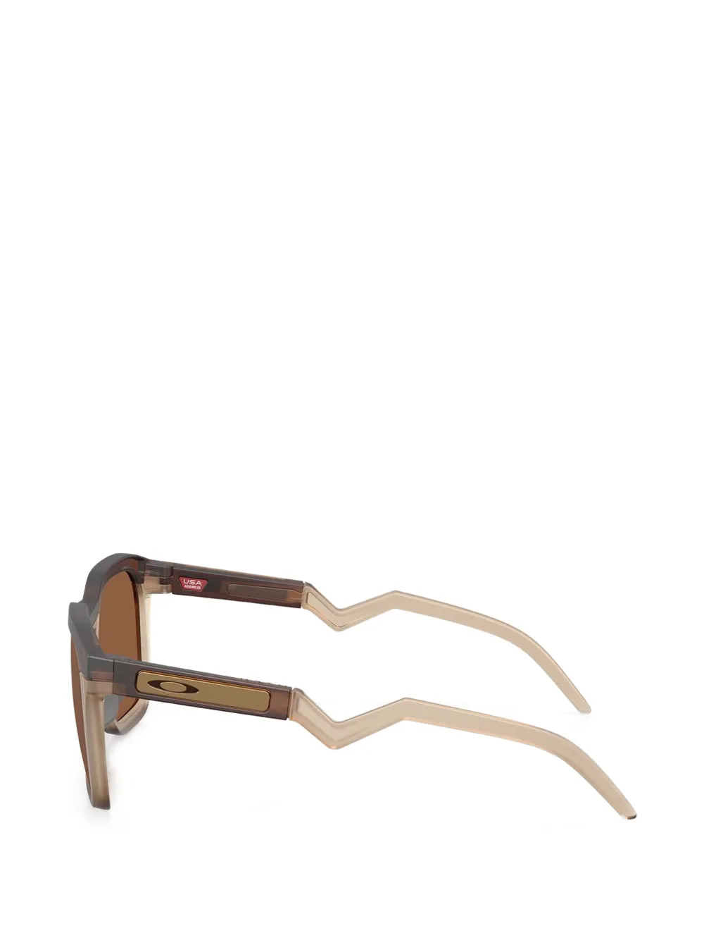 Oakley HSNT zonnebril met geometrisch montuur Bruin