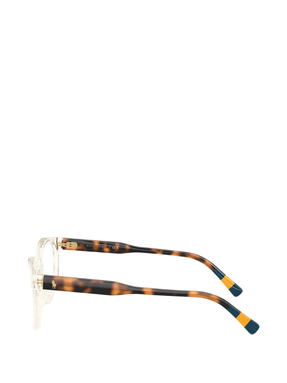 POLO RALPH LAUREN EYEWEAR Bril met rond montuur Beige