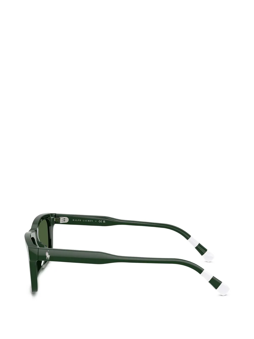 POLO RALPH LAUREN EYEWEAR Zonnebril met rechthoekig montuur Groen