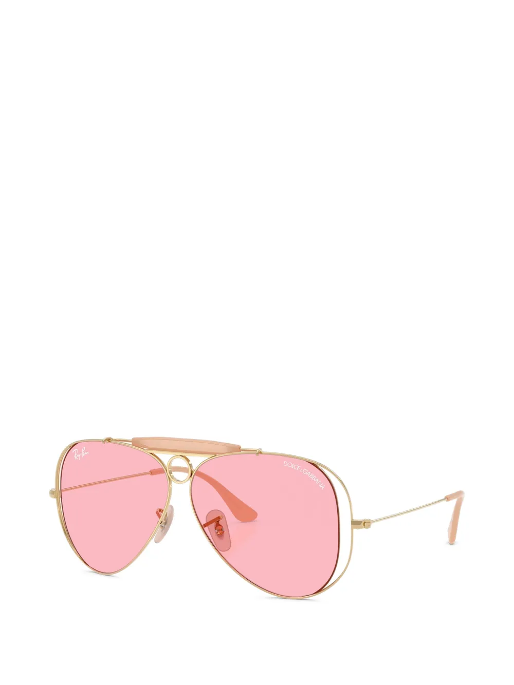 Ray-Ban Zonnebril met metalen montuur Goud