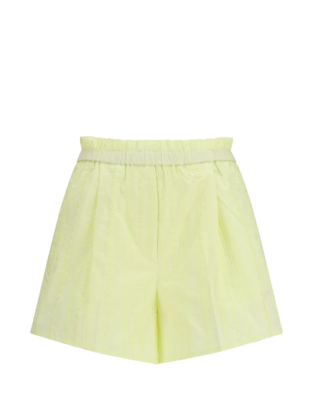Forte Forte Les Fleurs embroidered shorts - Yellow