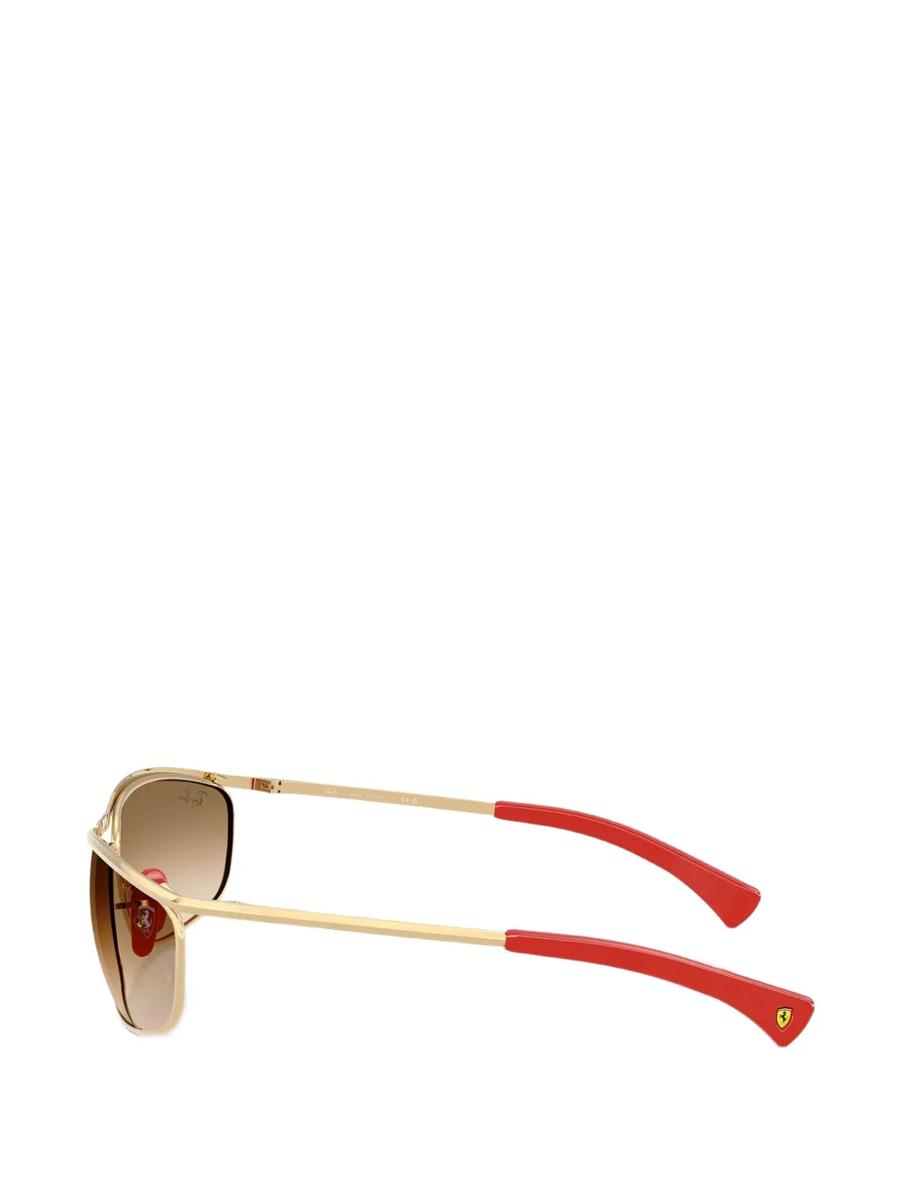 Ray-Ban Zonnebril met rechthoekig montuur Goud