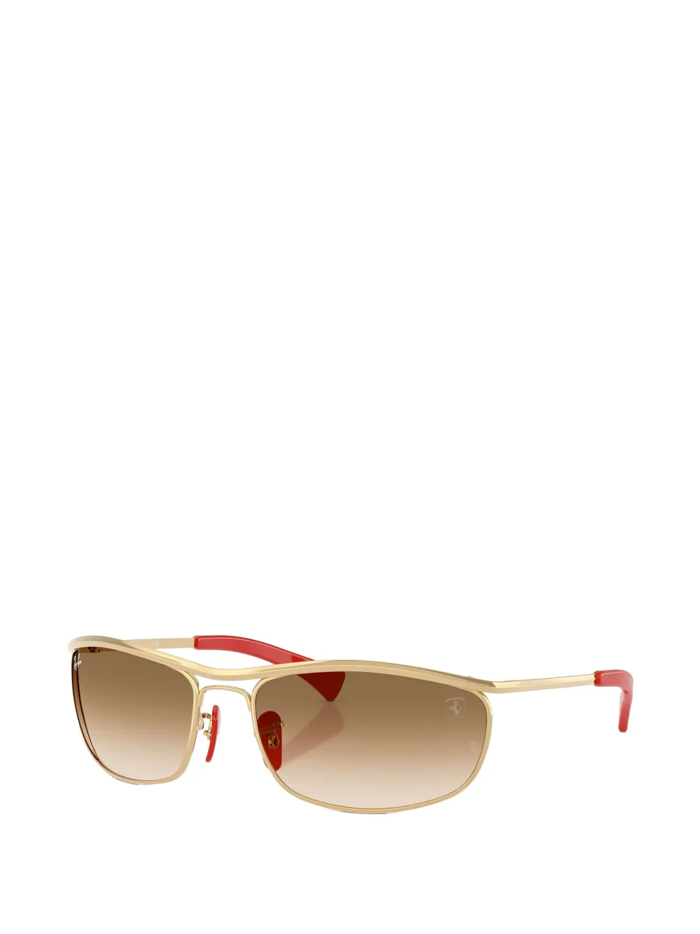 Ray-Ban Zonnebril met rechthoekig montuur Goud