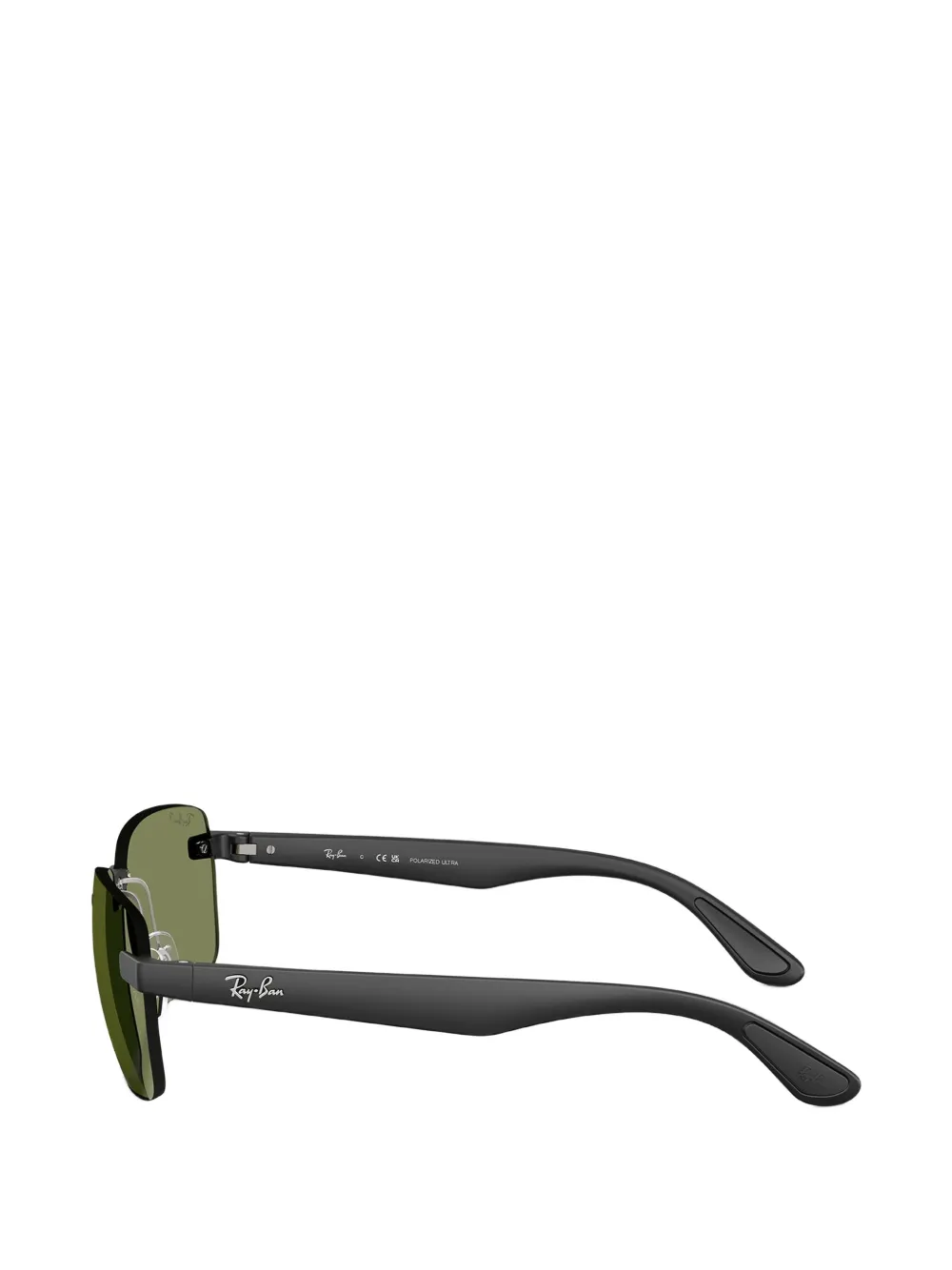 Ray-Ban Zonnebril met rechthoekig montuur Zwart