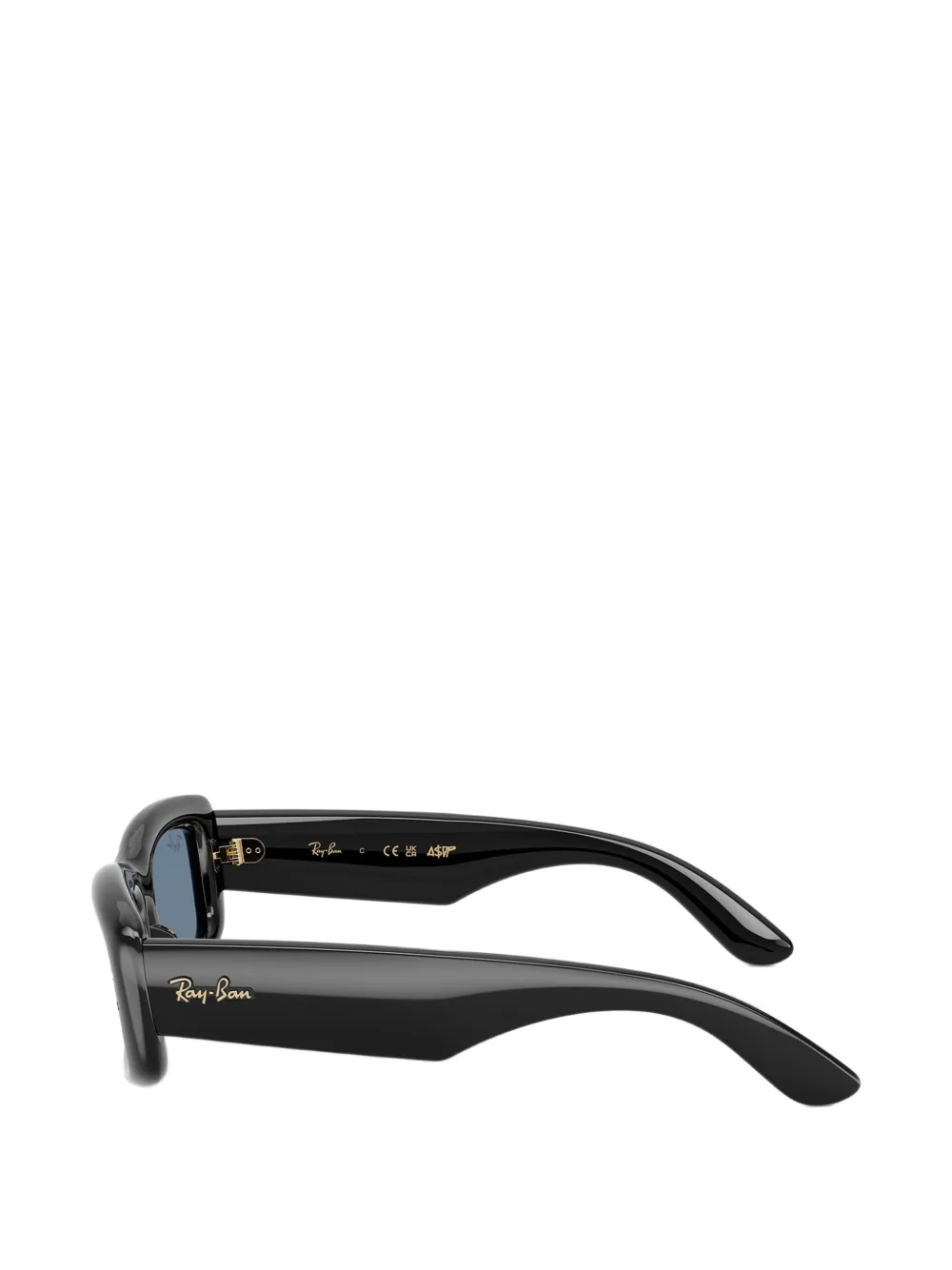 Ray-Ban Zonnebril met rechthoekig montuur Zwart