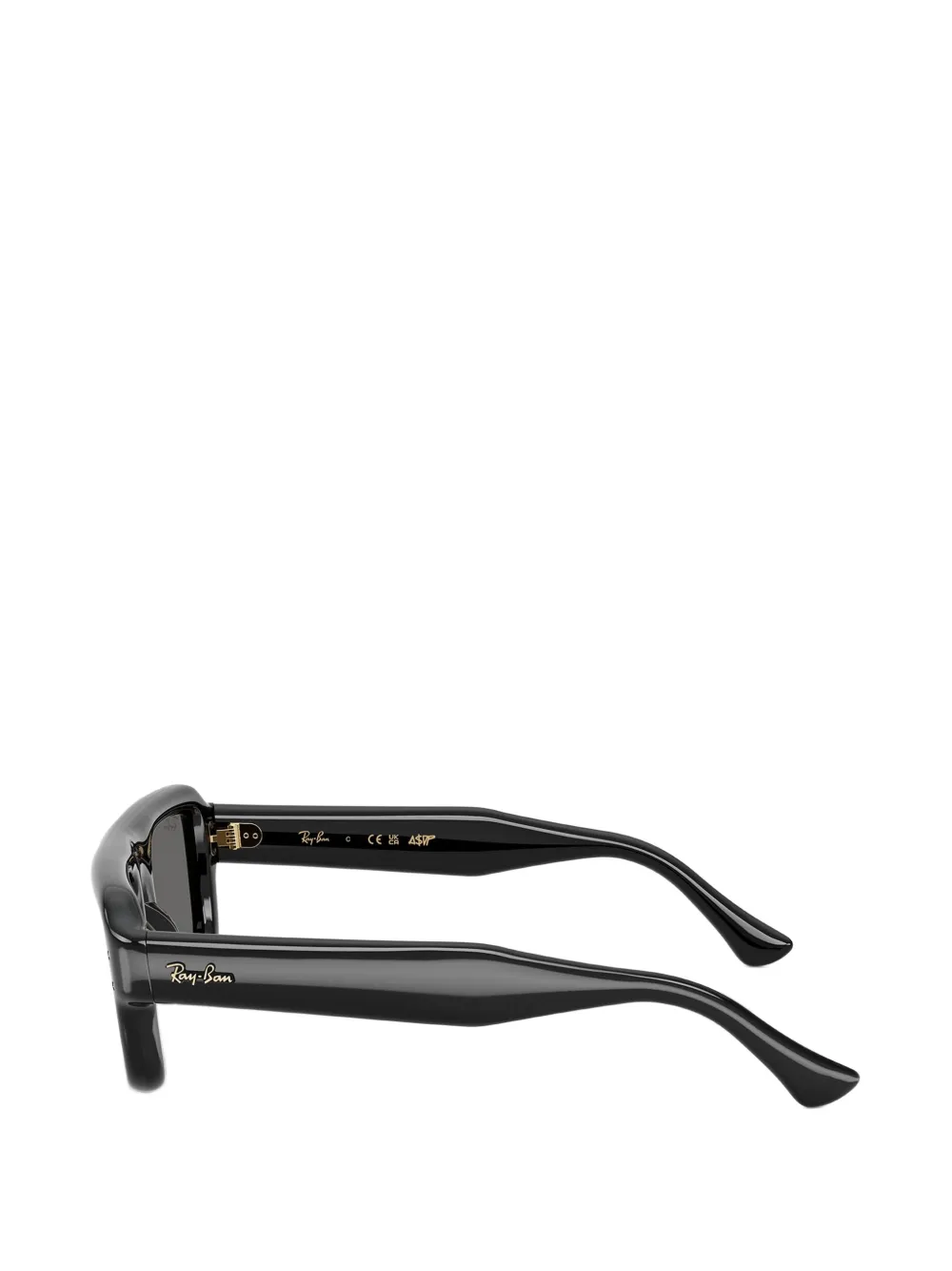 Ray-Ban Zonnebril met vierkant montuur Zwart