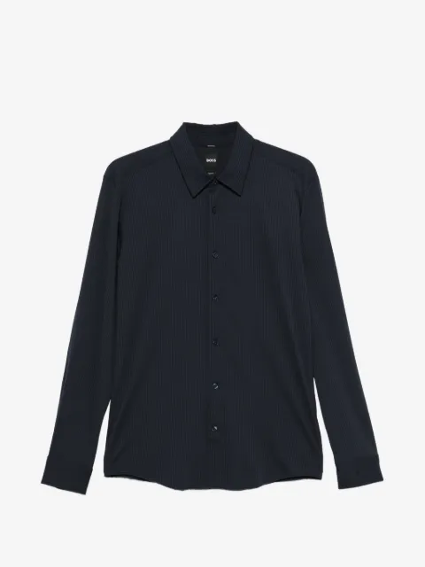 BOSS chemise ajustée en crépon stretch de performance italien