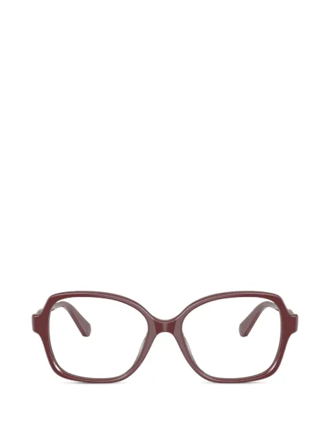 Swarovski lunettes de vue carrées à ornement en cristal