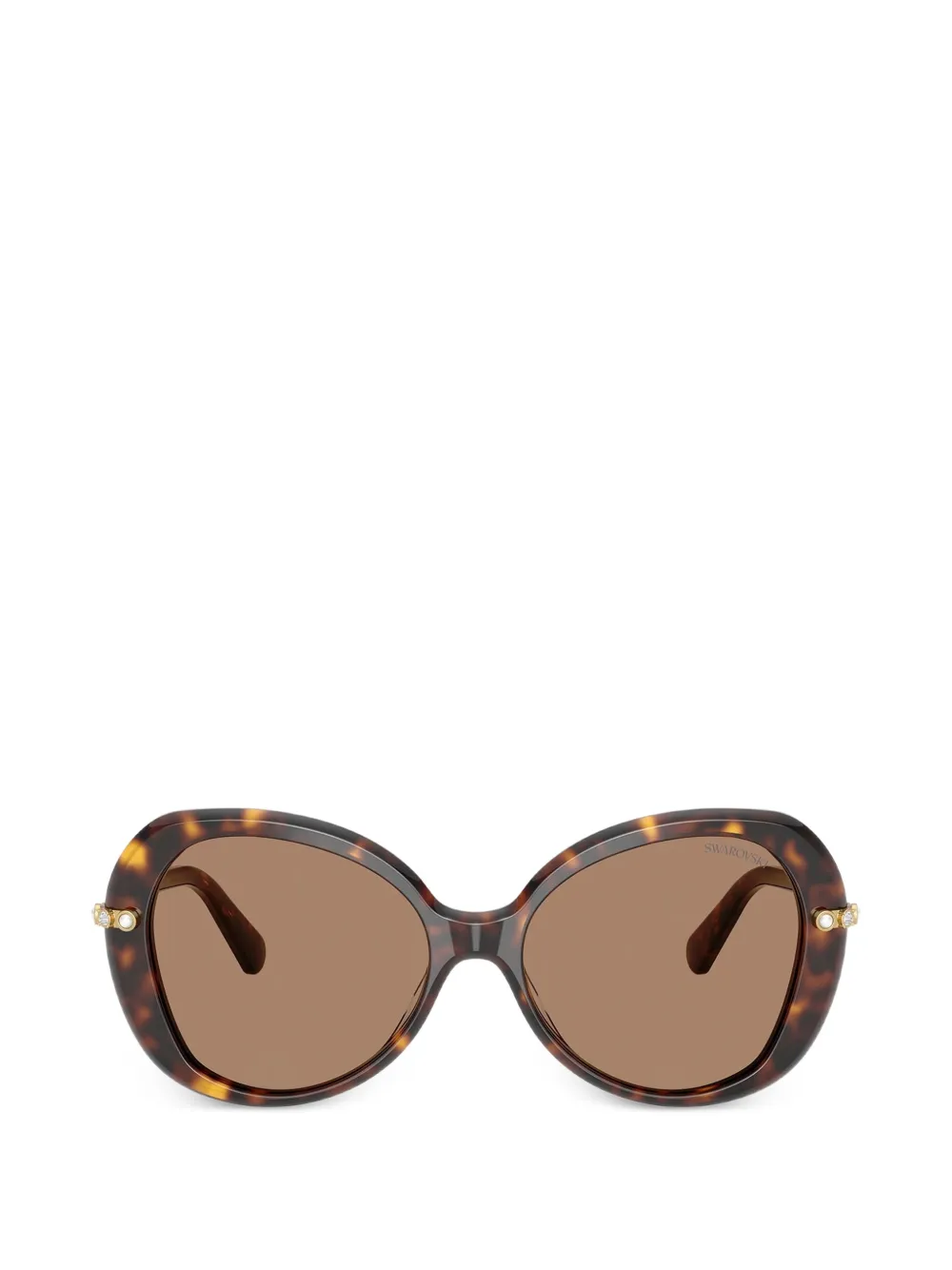 Swarovski Eyewear Occhiali da sole a farfalla - Marrone