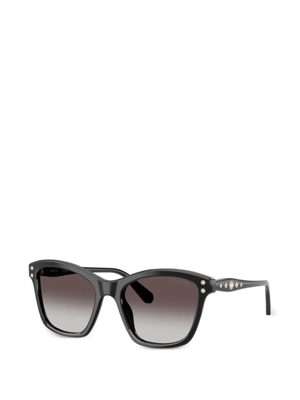 Swarovski Eyewear Zonnebril verfraaid met kristallen Zwart