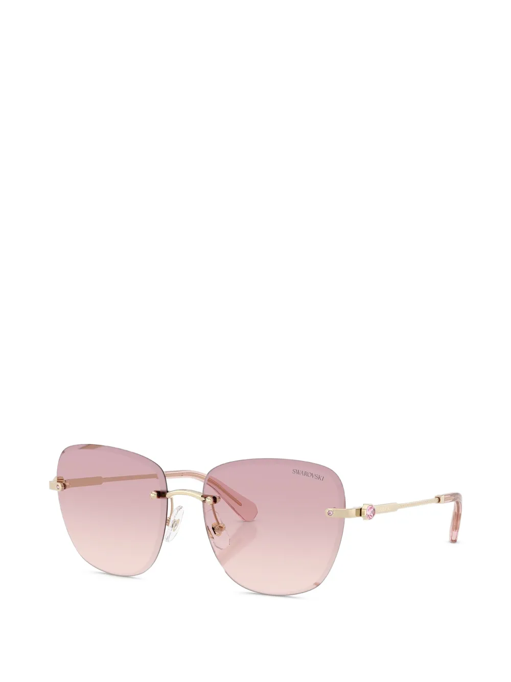 Swarovski Eyewear Zonnebril met vierkant montuur Goud