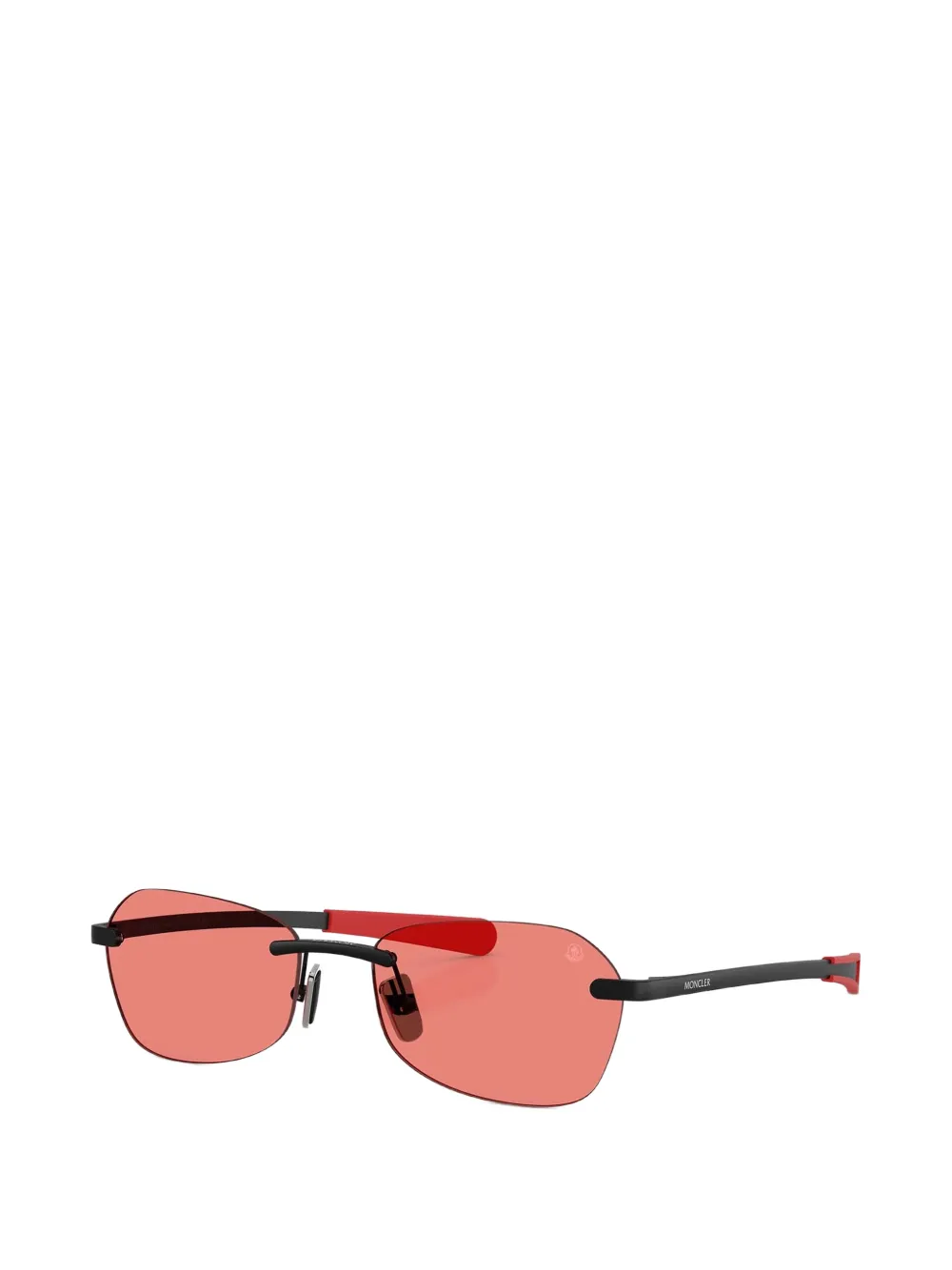 Moncler Eyewear Orris zonnebril zonder montuur Rood