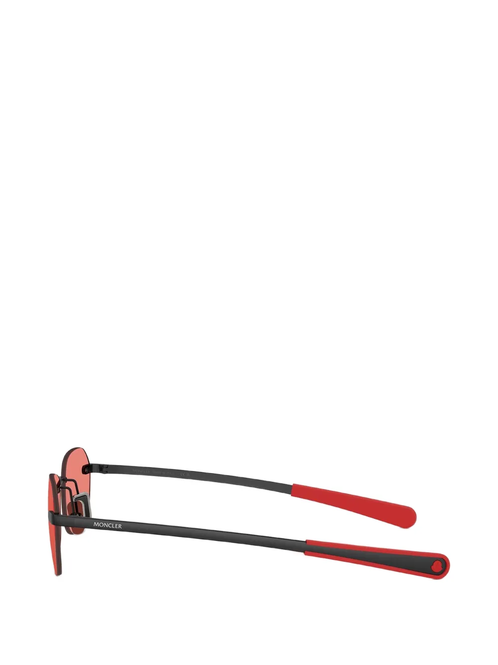 Moncler Eyewear Orris zonnebril zonder montuur Rood