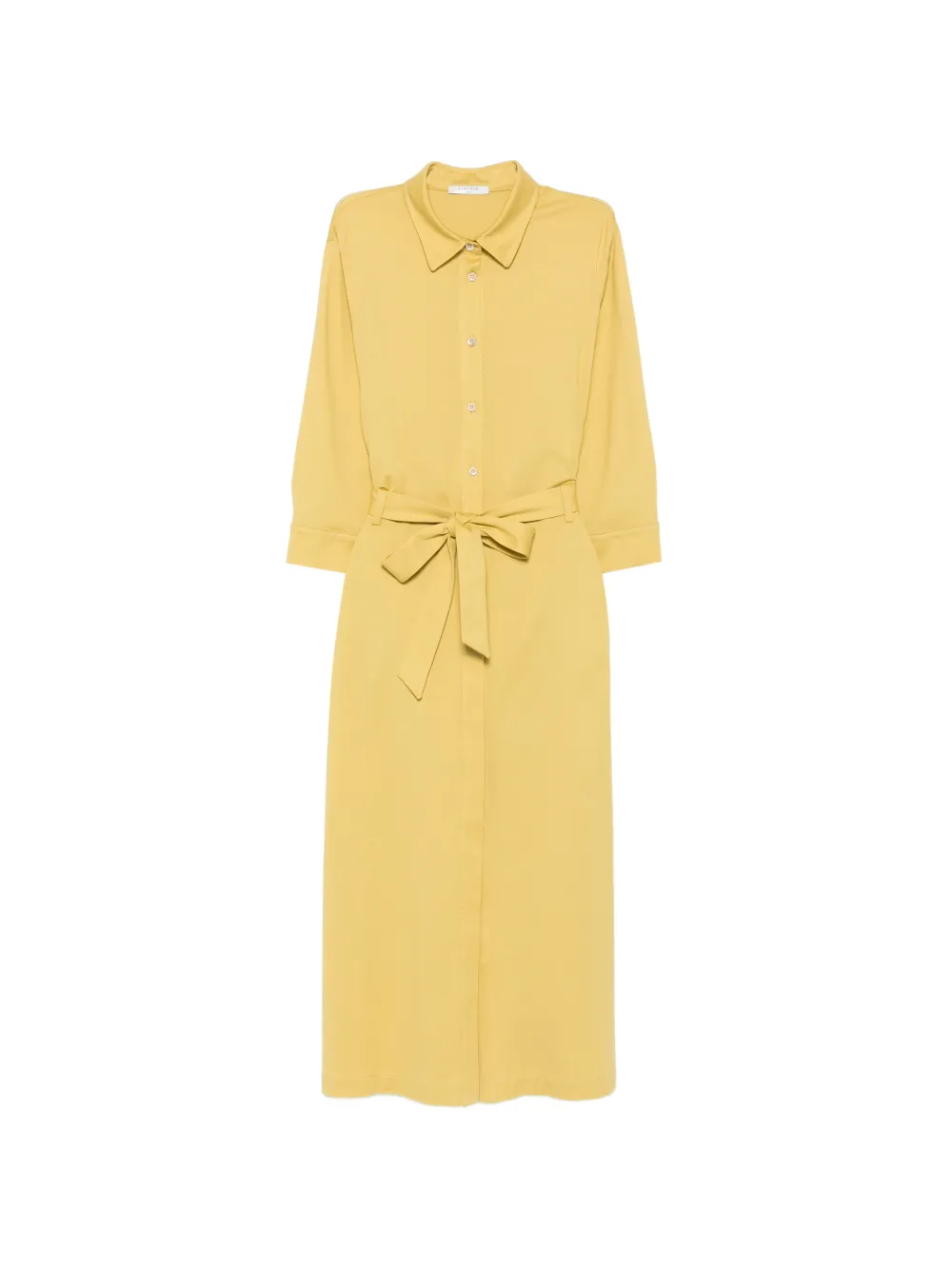 Circolo 1901 belted button-down midi dress - Giallo