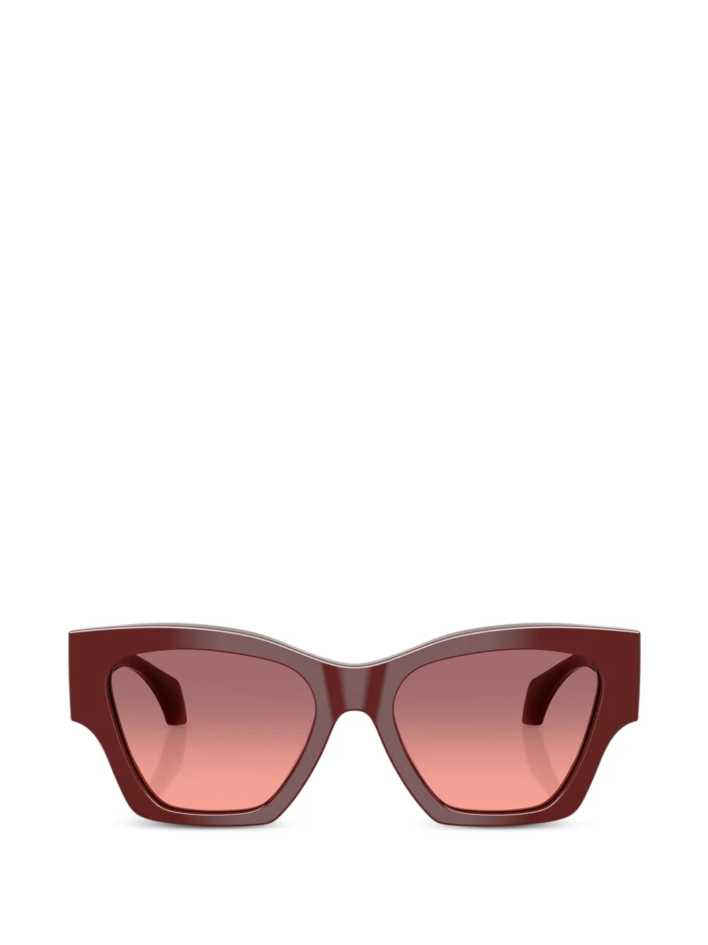 Versace Eyewear geometric-frame sunglasses - Rosso
