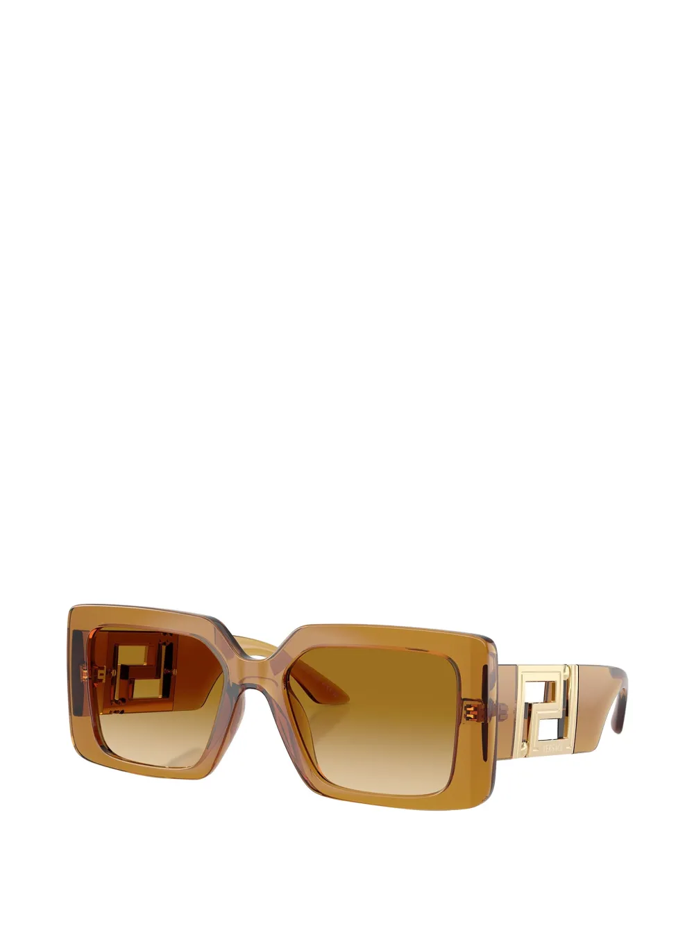 Versace Eyewear Zonnebril met vierkant montuur Geel
