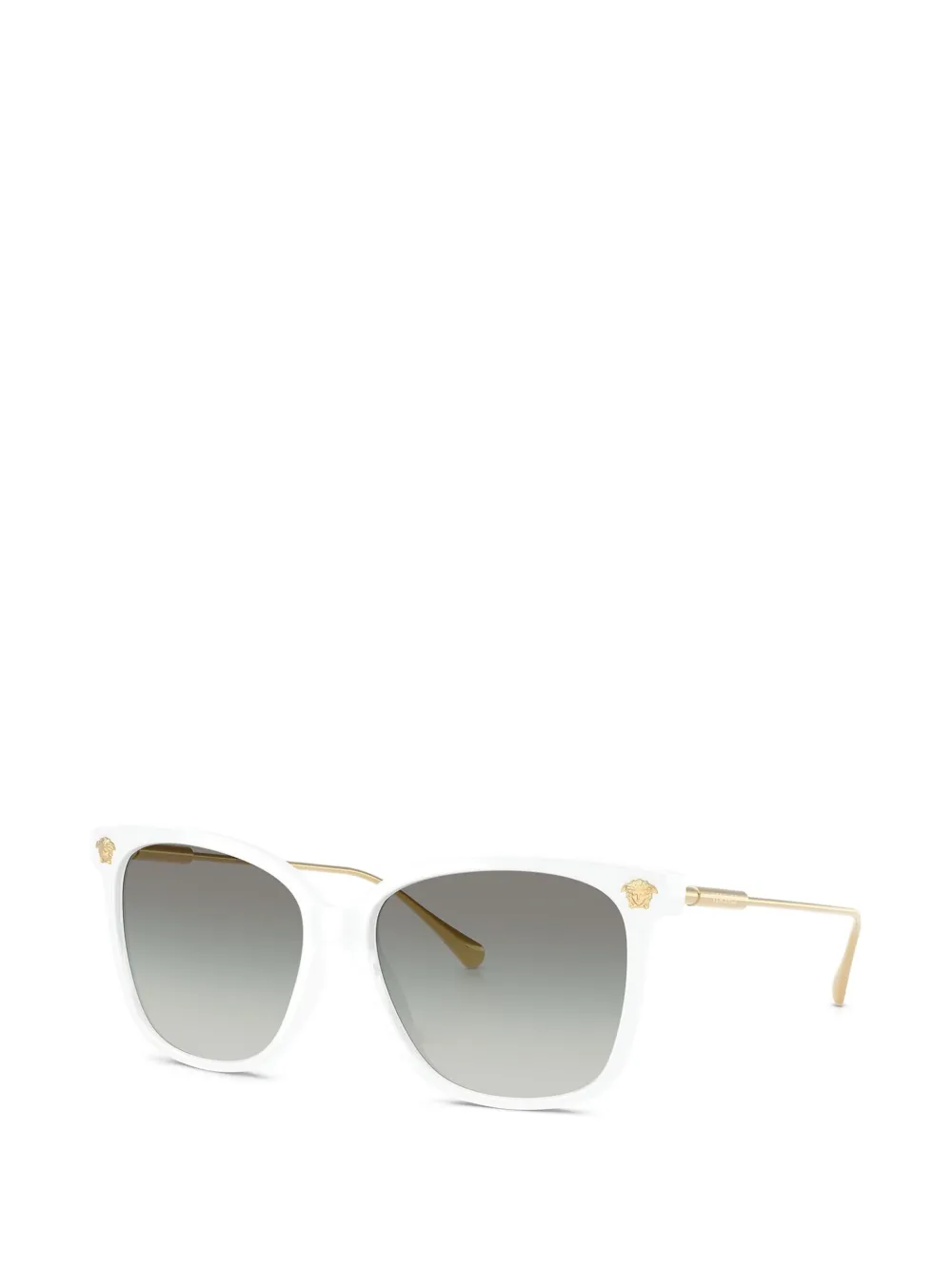 Versace Eyewear Zonnebril met geometrisch montuur Wit