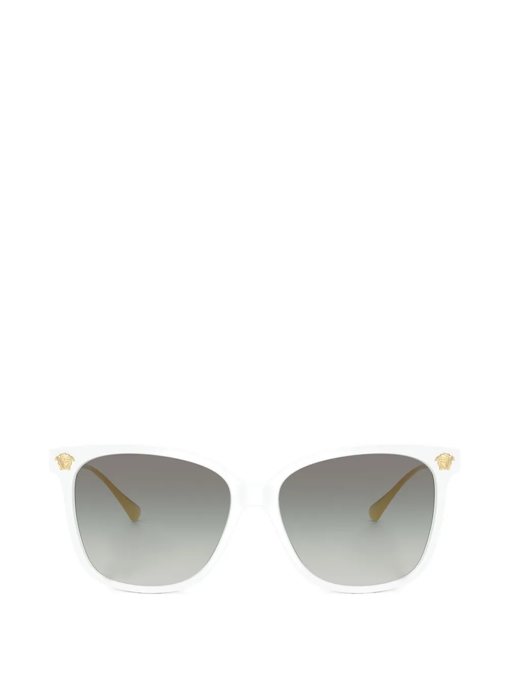 Versace Eyewear Occhiali da sole geometrici - Bianco