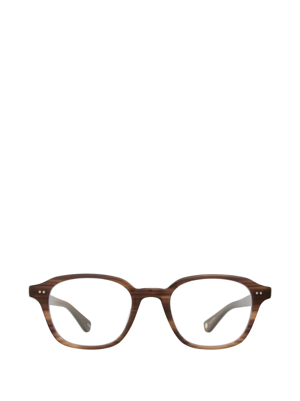 Garrett Leight Lachman geometric-frame glasses - Marrone