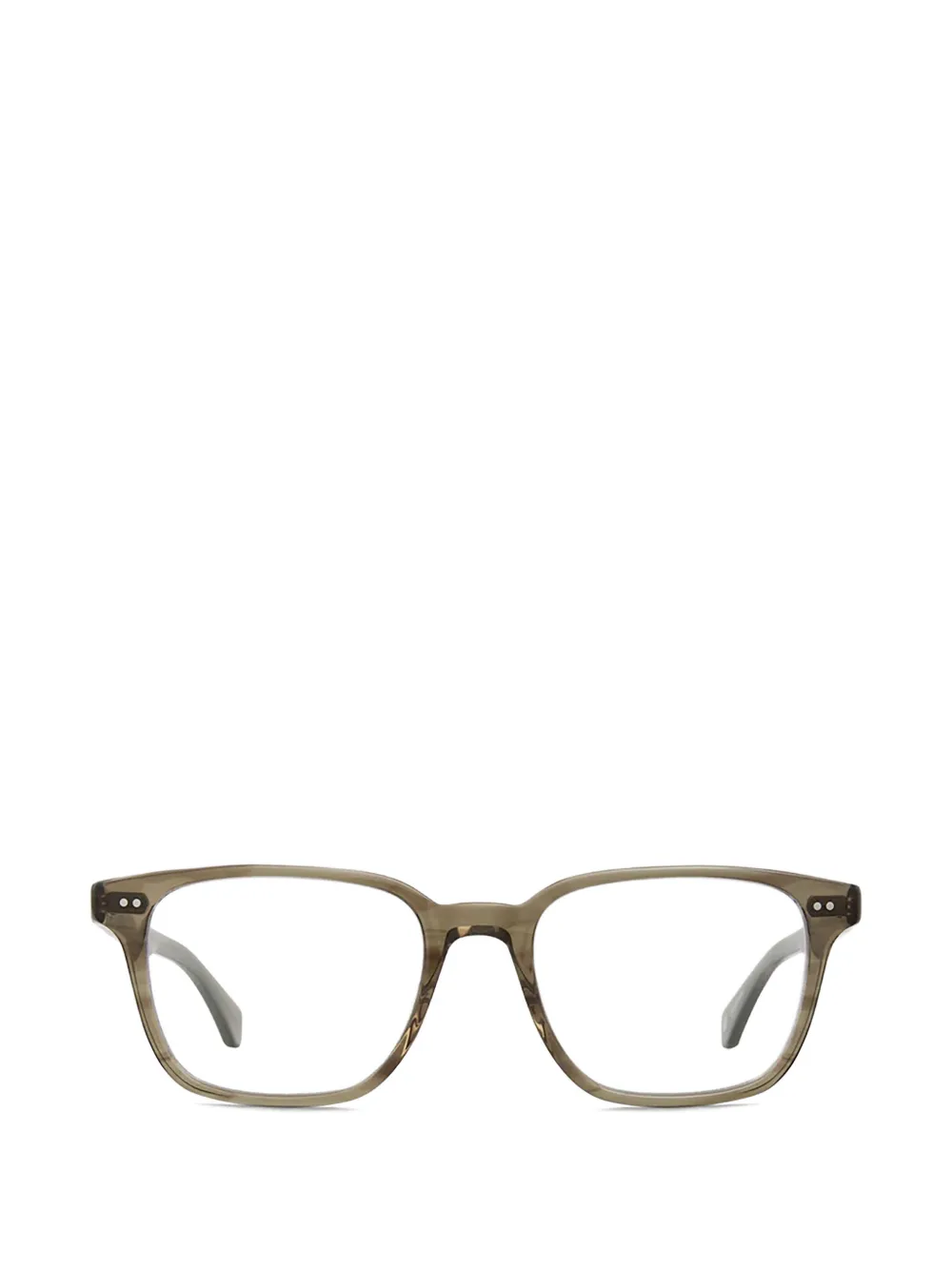 Garrett Leight Albright rectangle-frame glasses - Verde