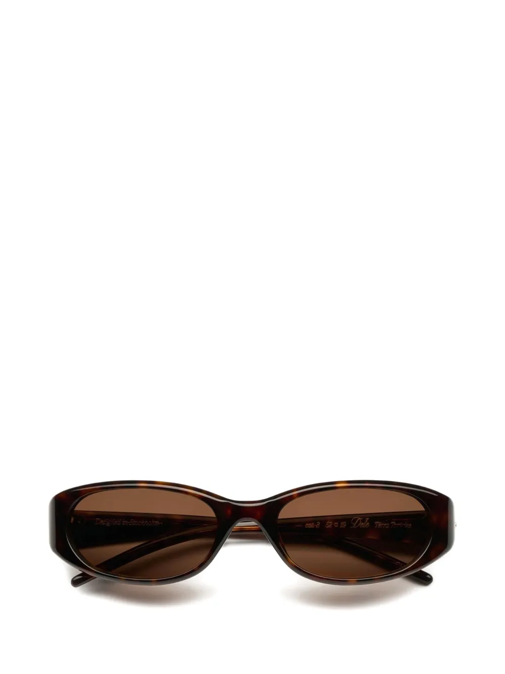 Chimi Dele oval-frame sunglasses - Marrone