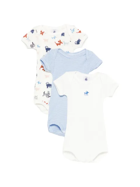 Petit Bateau striped print bodie set of three 
