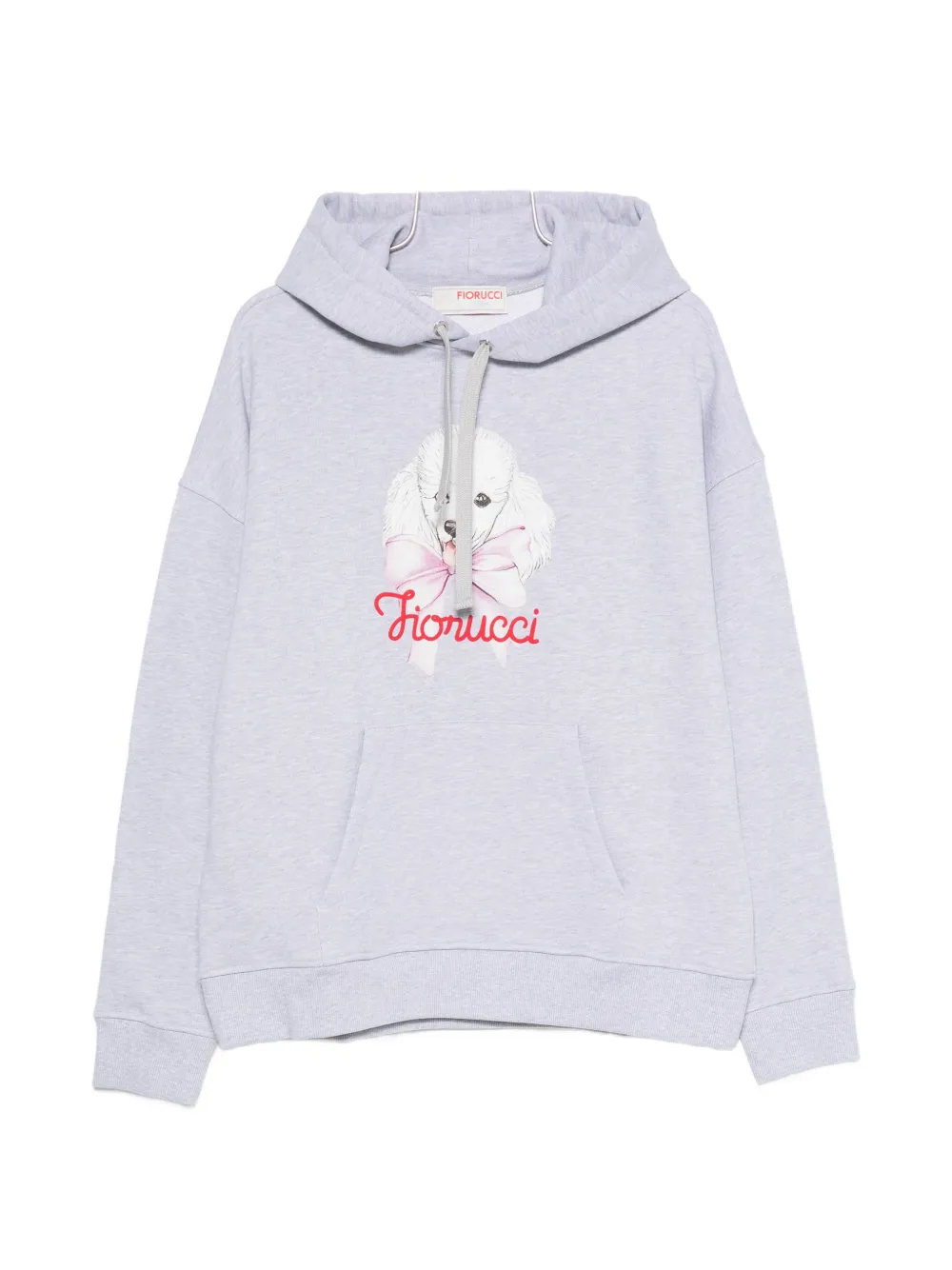 Fiorucci poodle-print hoodie - Grigio