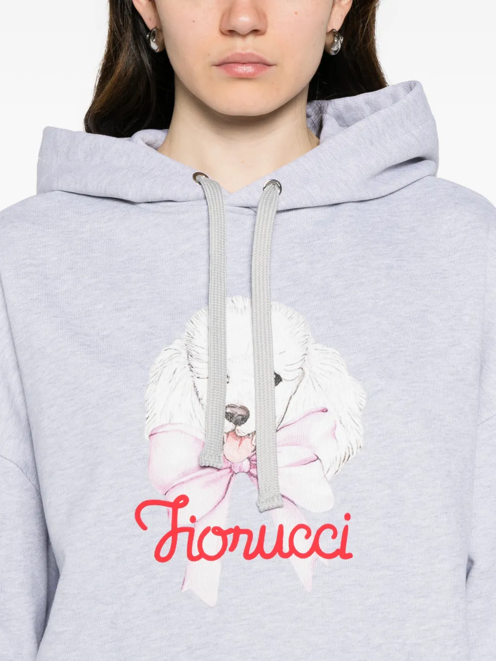 Fiorucci Hoodie met poedelprint Grijs
