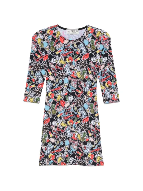 Fiorucci graphic-print mini dress