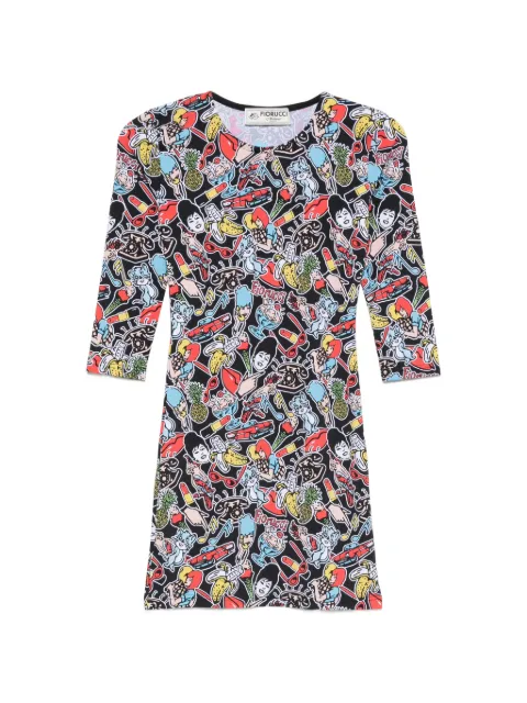 Fiorucci graphic-print mini dress