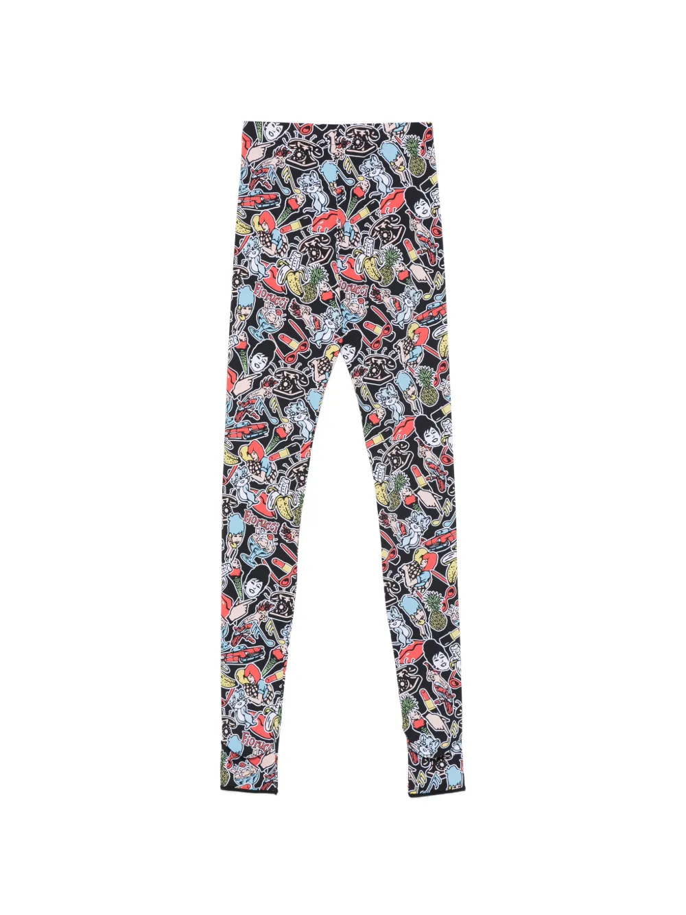 Fiorucci Comic Toys legging met print Zwart