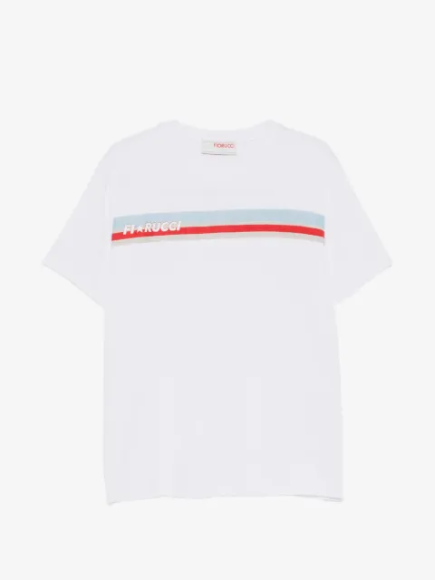 Fiorucci logo-print striped T-shirt