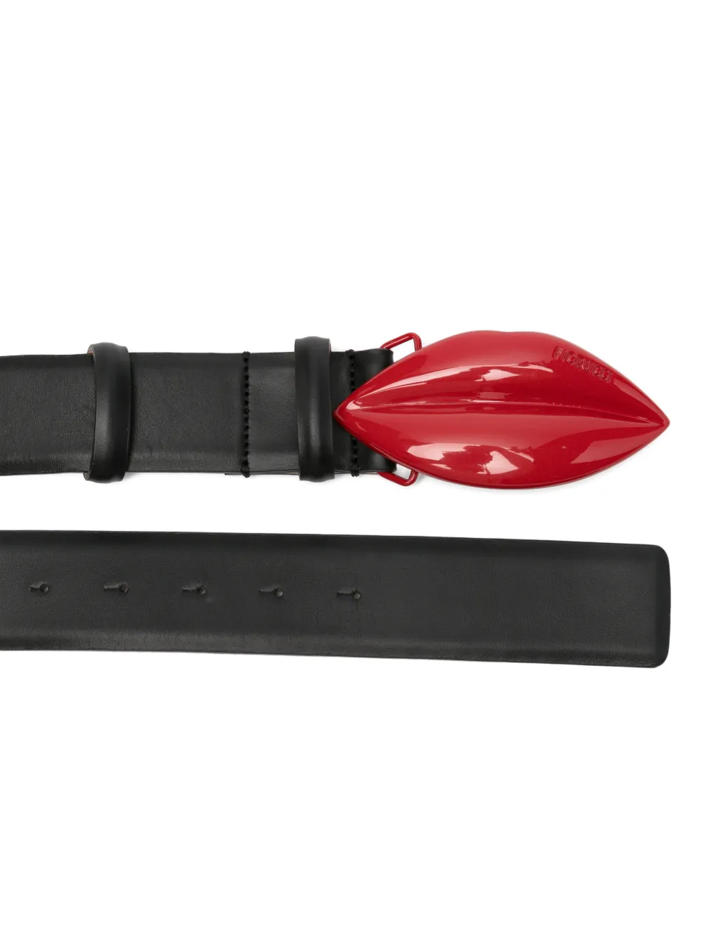 Fiorucci Riem met lipvormige gesp Zwart
