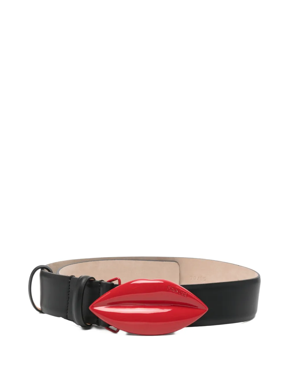 Fiorucci lips-buckle belt - Nero