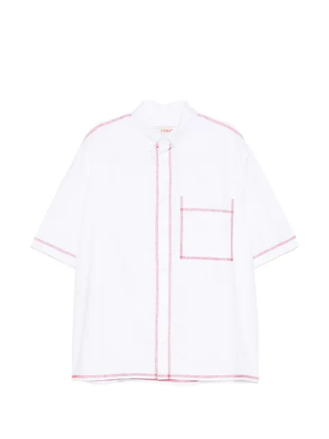 Fiorucci contrast-stitch short-sleeve shirt