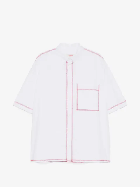 Fiorucci contrast-stitch short-sleeve shirt
